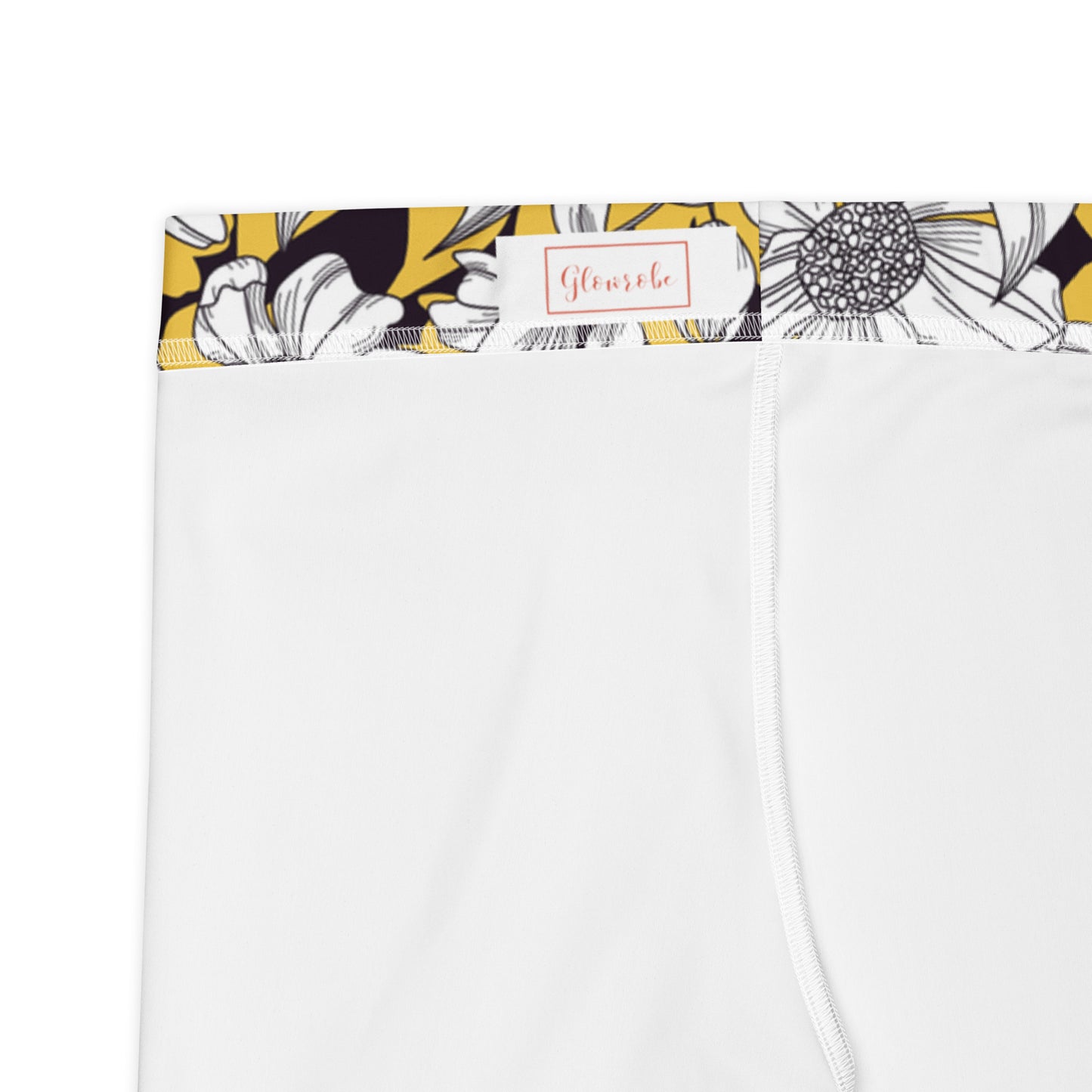 Ivory Bloom Mid-Rise Shorts