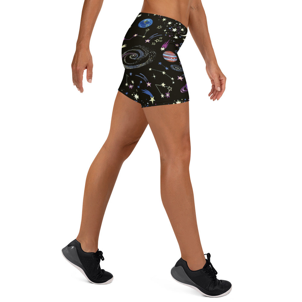 Nebula Nights Mid-Rise Shorts