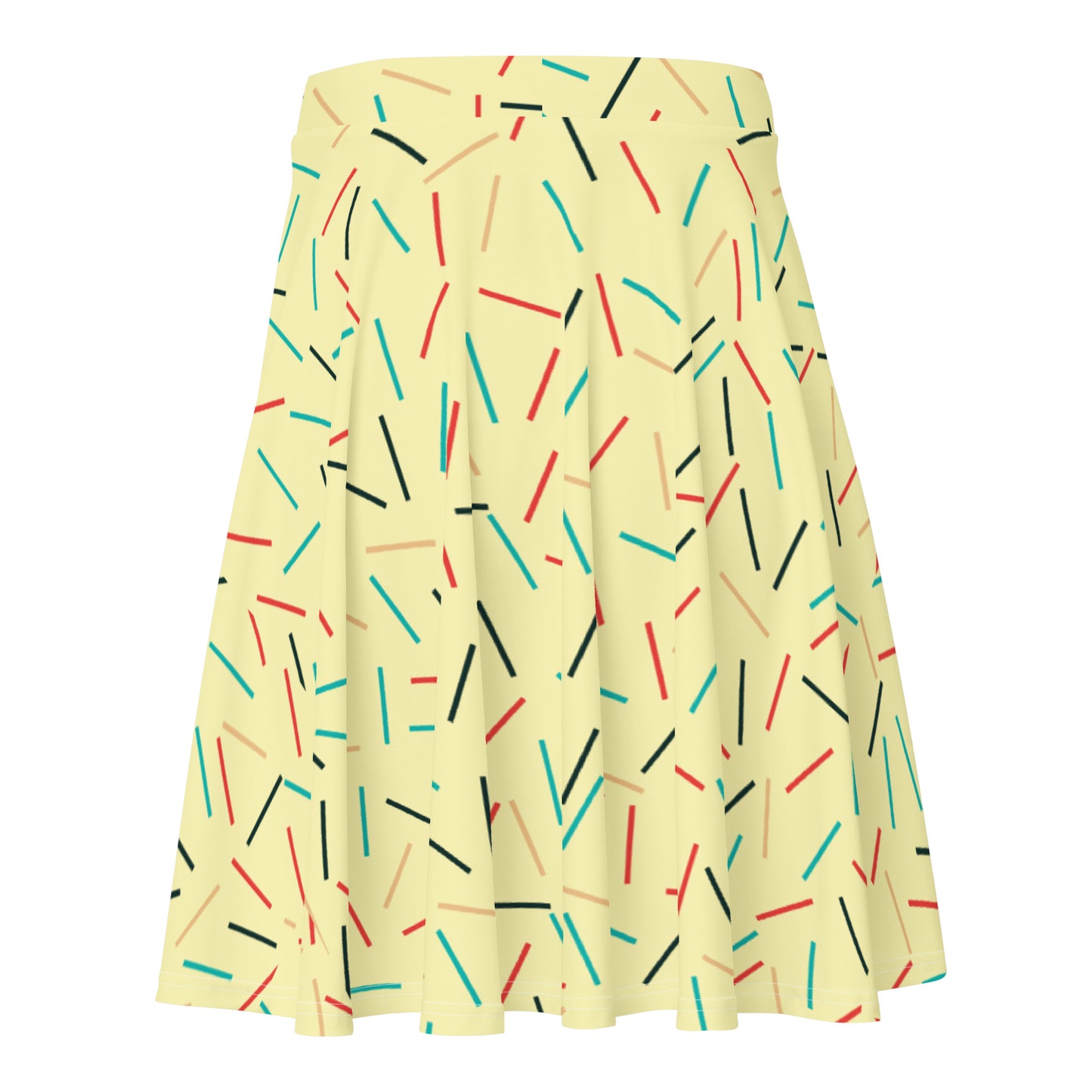 Cute Sprinkles Pattern Skater Skirt