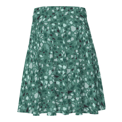 Chic Patterned Skater Skirt