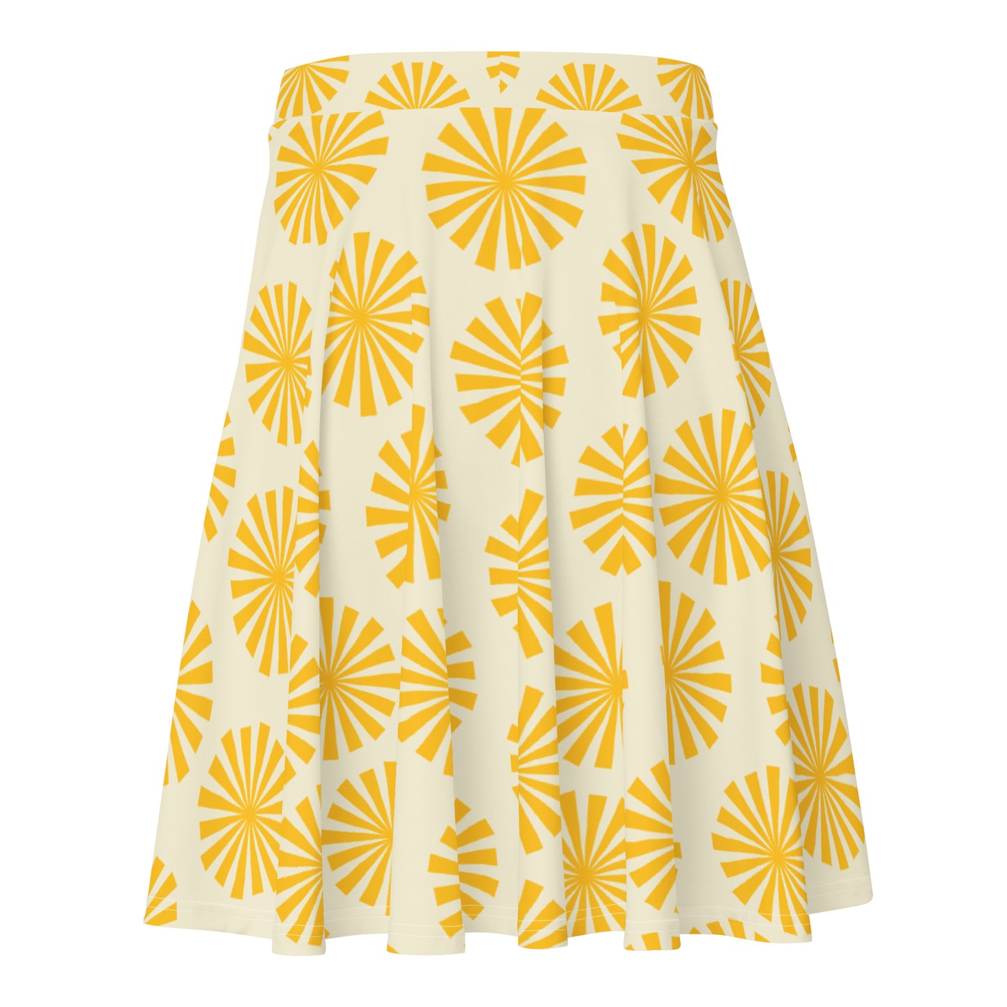 Yellow & White Skater Skirt