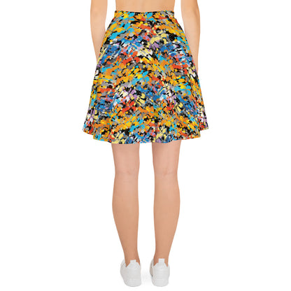 Captivating Canvas Skater Skirt