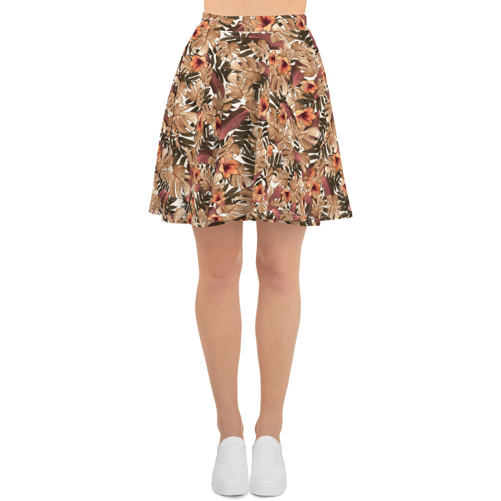 Orange Blossom Beauty Skater Skirt