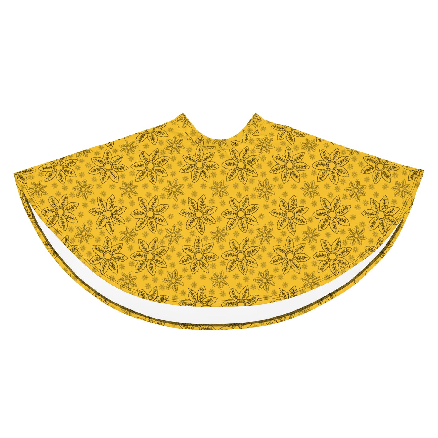 Yellow Floral Bliss Skater Skirt