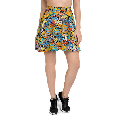 Captivating Canvas Skater Skirt