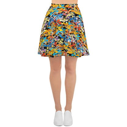 Captivating Canvas Skater Skirt