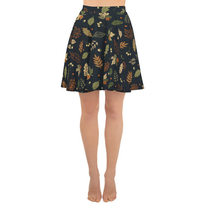 Forest Whispers Wrap Skater Skirt