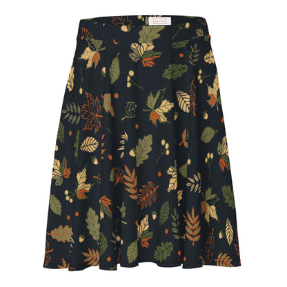 Forest Whispers Wrap Skater Skirt