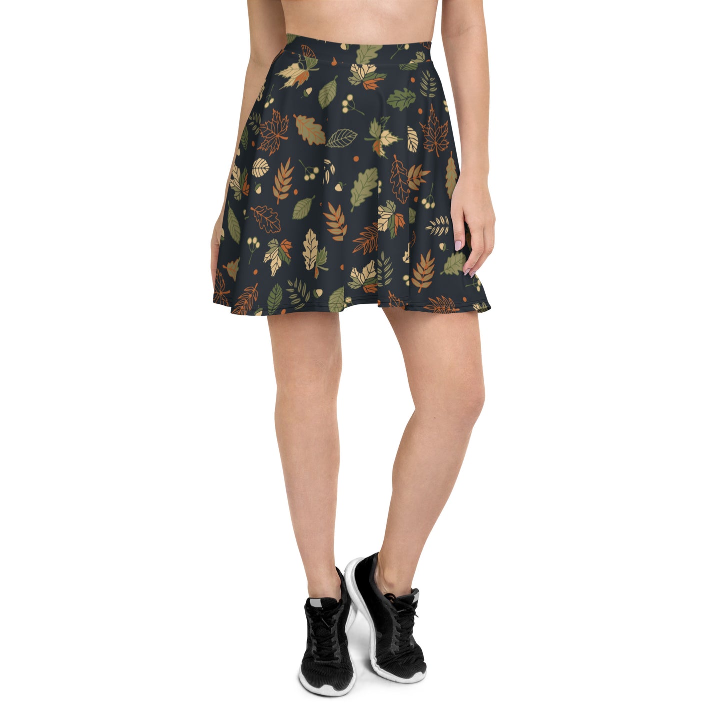 Forest Whispers Wrap Skater Skirt