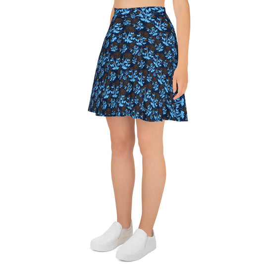 Floral Patterned Skater Skirt