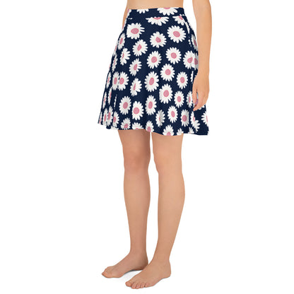 Sunflower Blue Print Skater Skirt