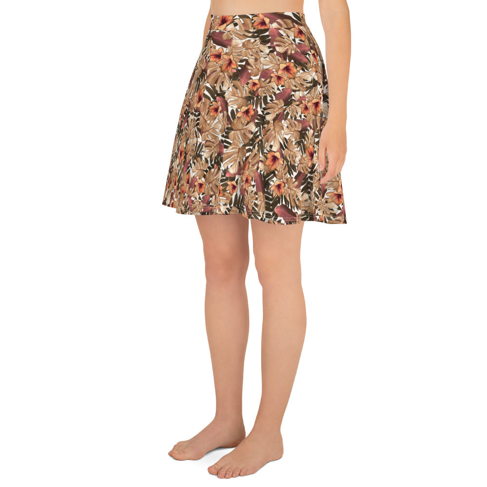 Orange Blossom Beauty Skater Skirt