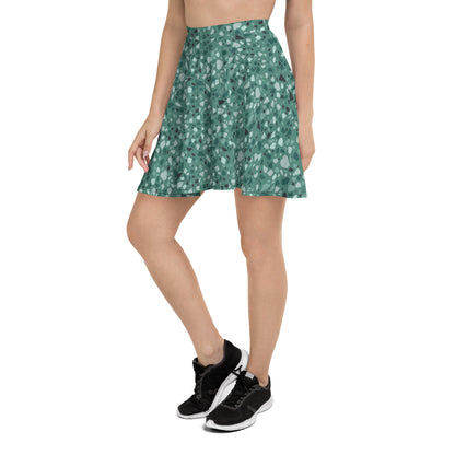 Chic Patterned Skater Skirt