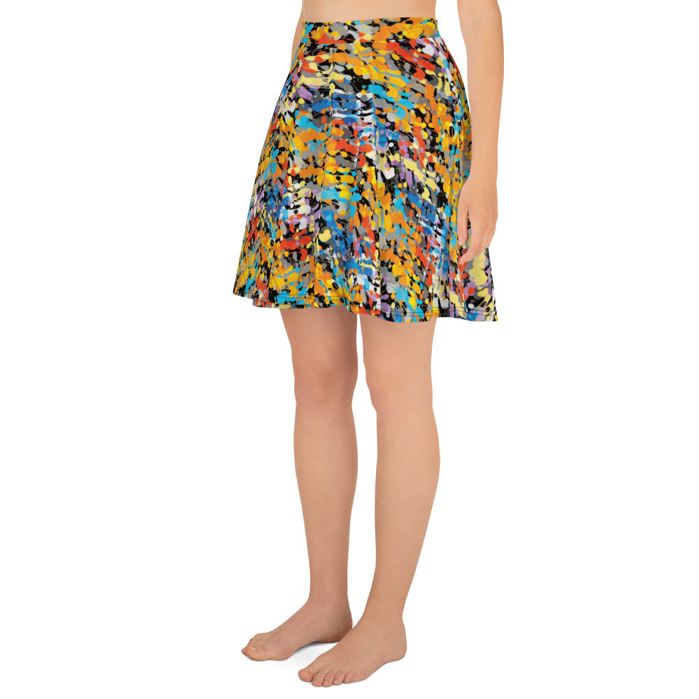 Captivating Canvas Skater Skirt