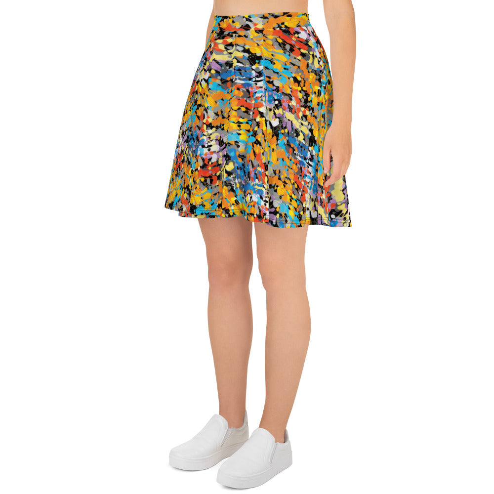 Captivating Canvas Skater Skirt