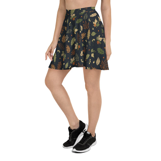 Forest Whispers Wrap Skater Skirt