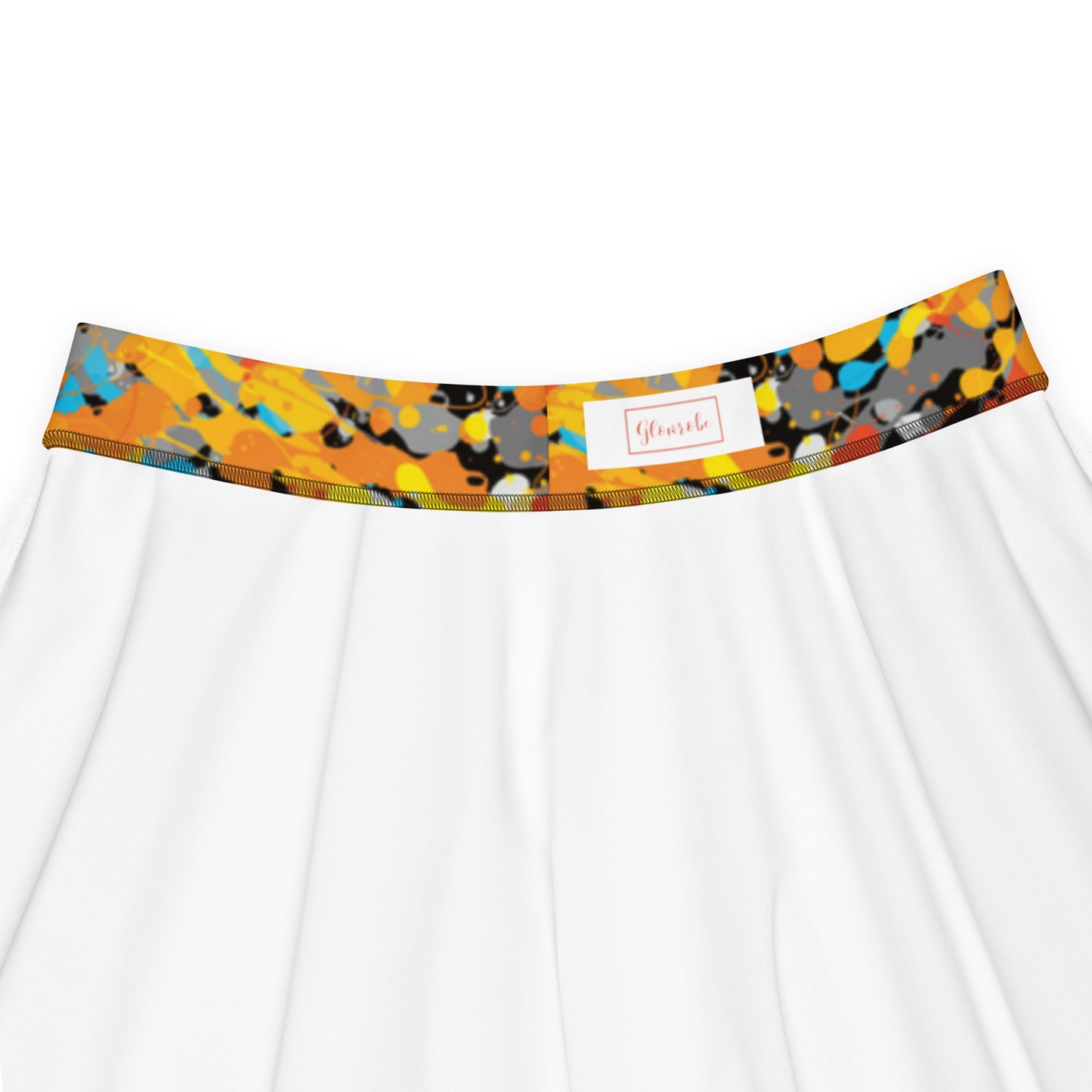 Captivating Canvas Skater Skirt