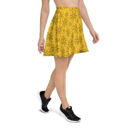 Yellow Floral Bliss Skater Skirt