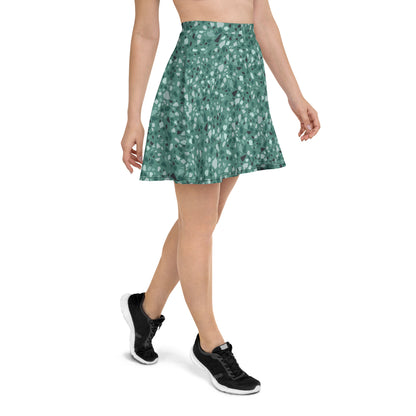 Chic Patterned Skater Skirt