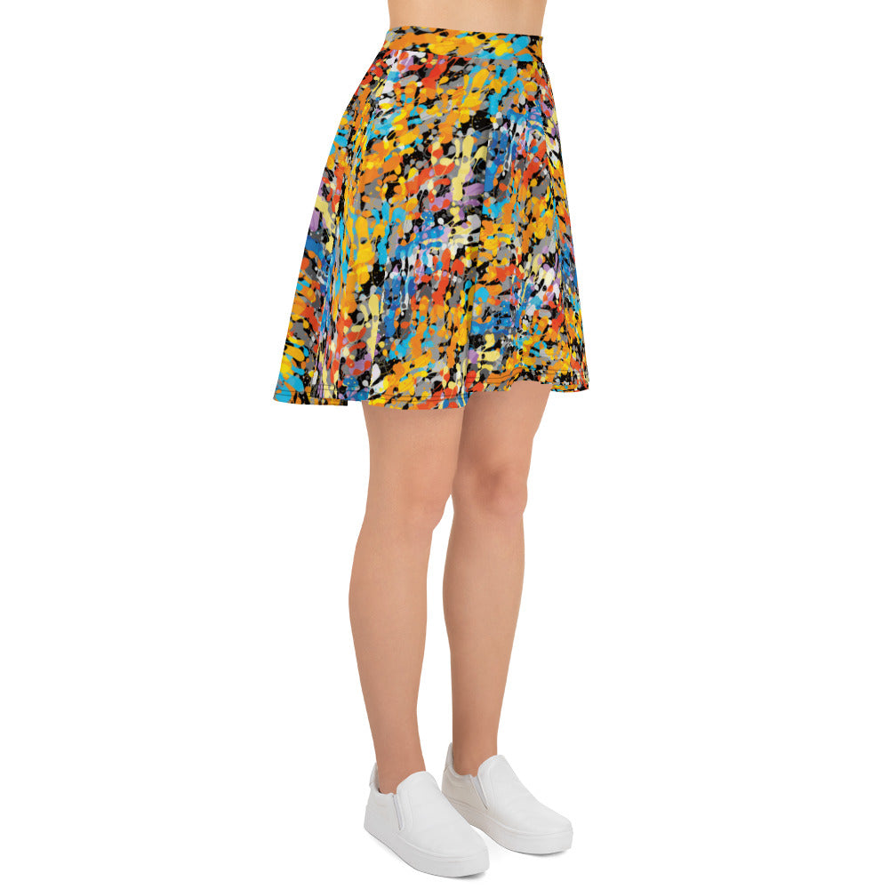 Captivating Canvas Skater Skirt