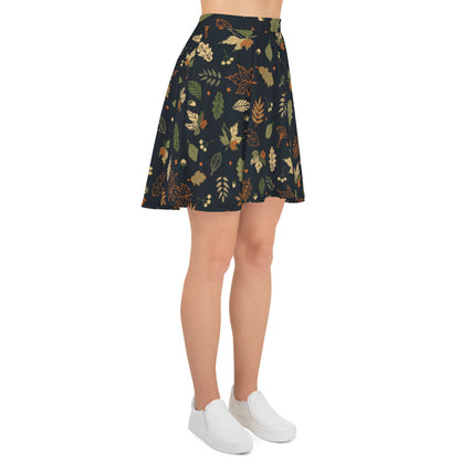 Forest Whispers Wrap Skater Skirt