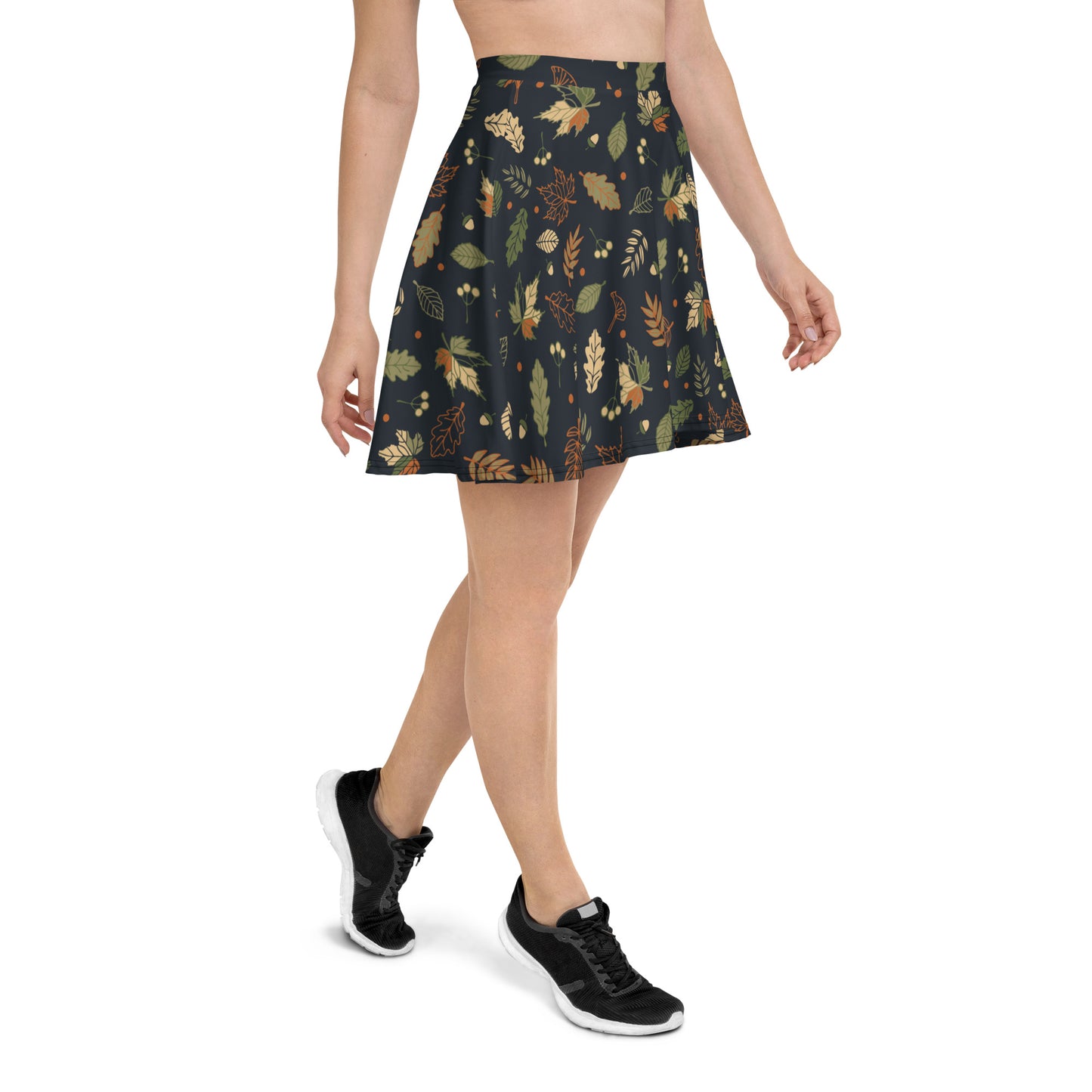 Forest Whispers Wrap Skater Skirt