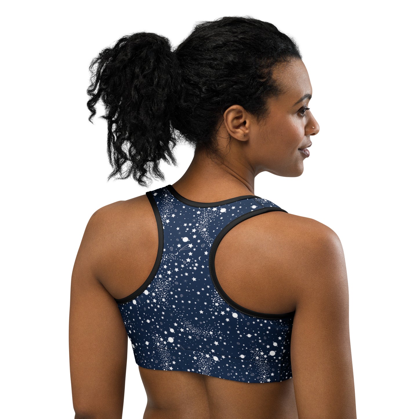 Starry Night Blue Sports Bra