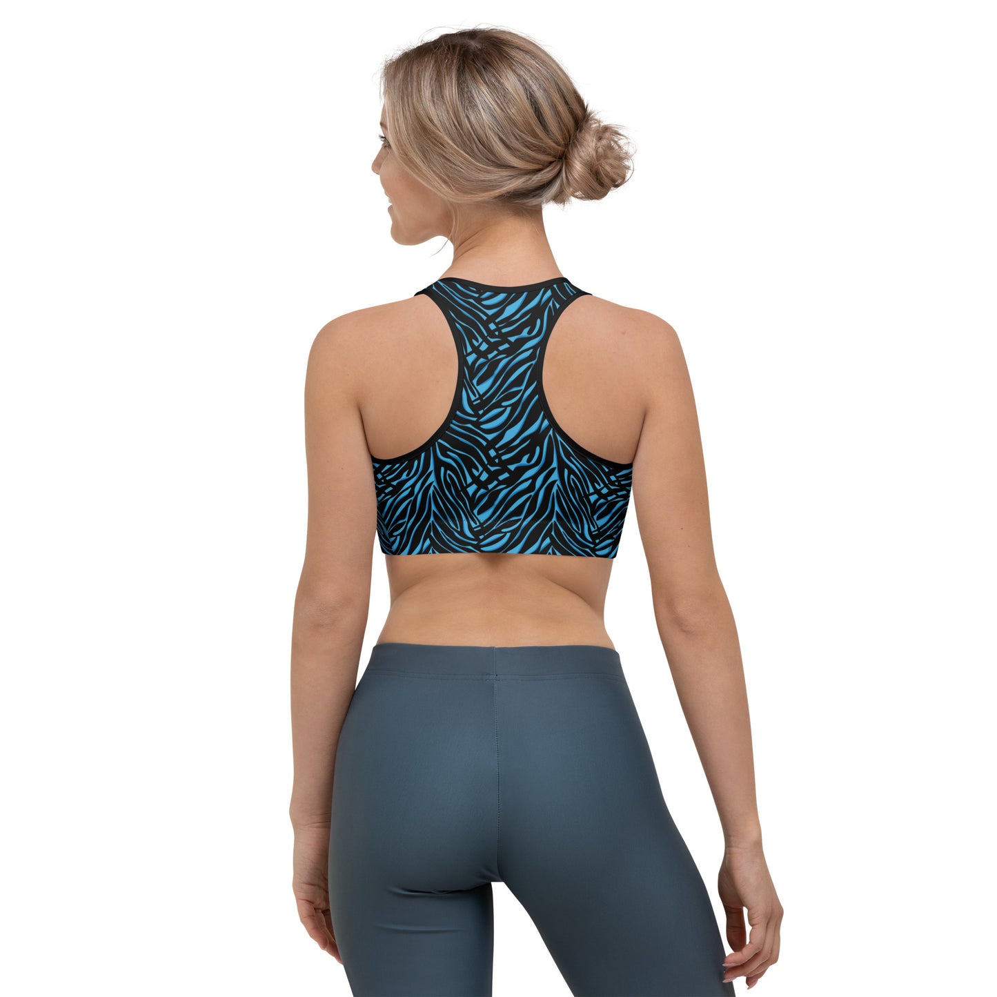 Azure Instinct Blue Sports Bra