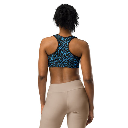 Azure Instinct Blue Sports Bra