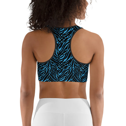 Azure Instinct Blue Sports Bra