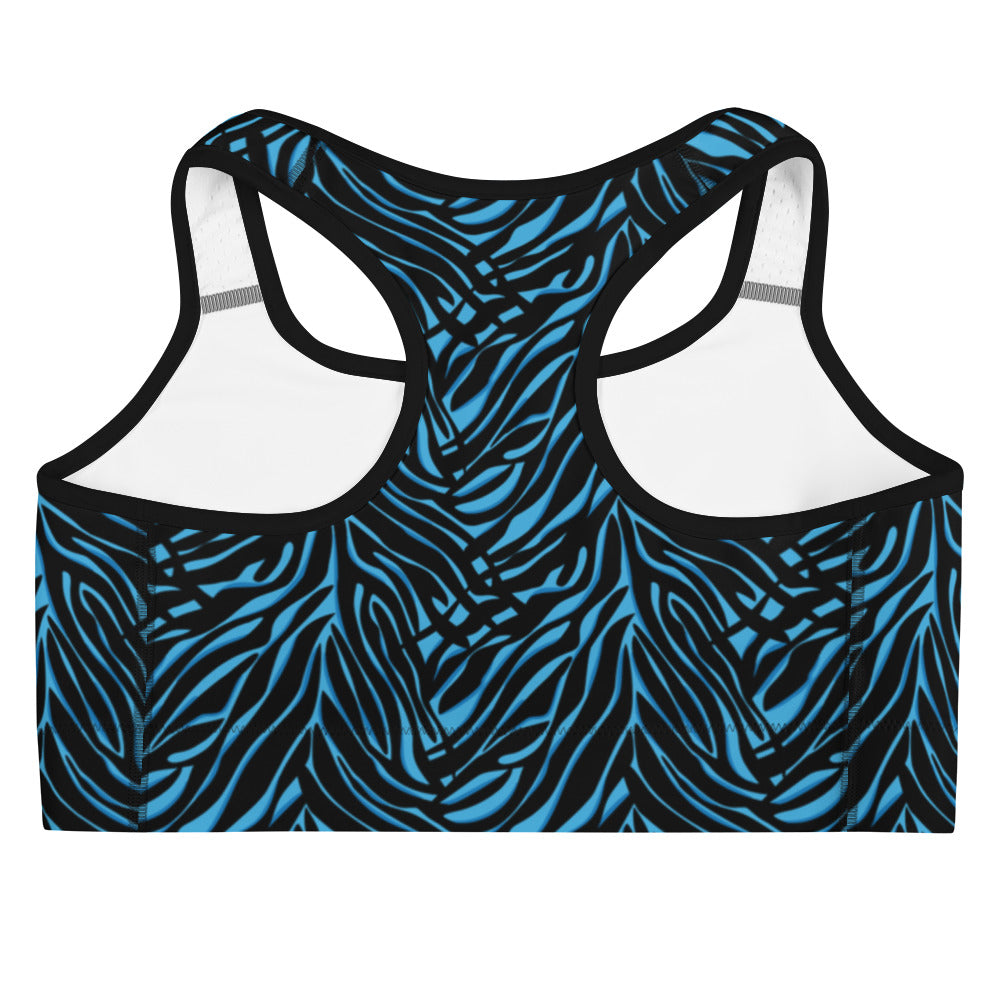 Azure Instinct Blue Sports Bra