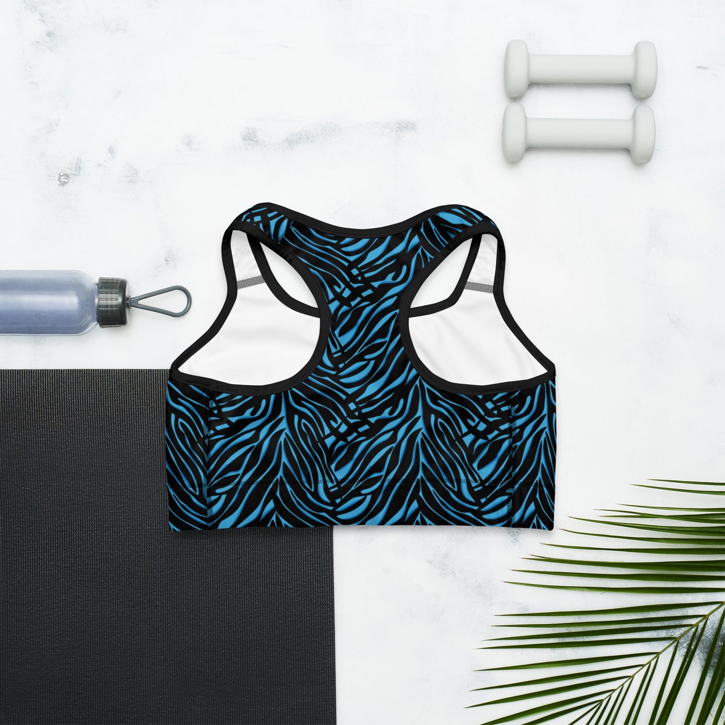 Azure Instinct Blue Sports Bra