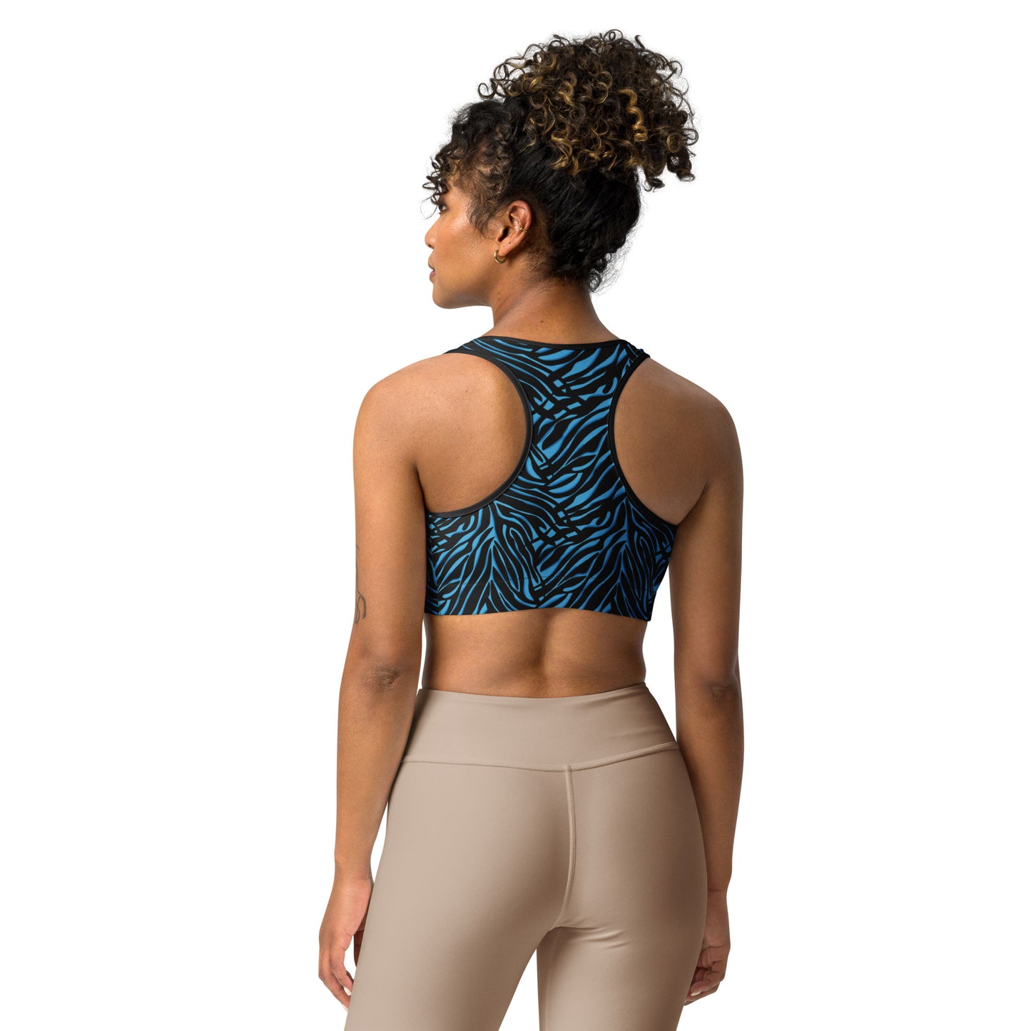 Azure Instinct Blue Sports Bra