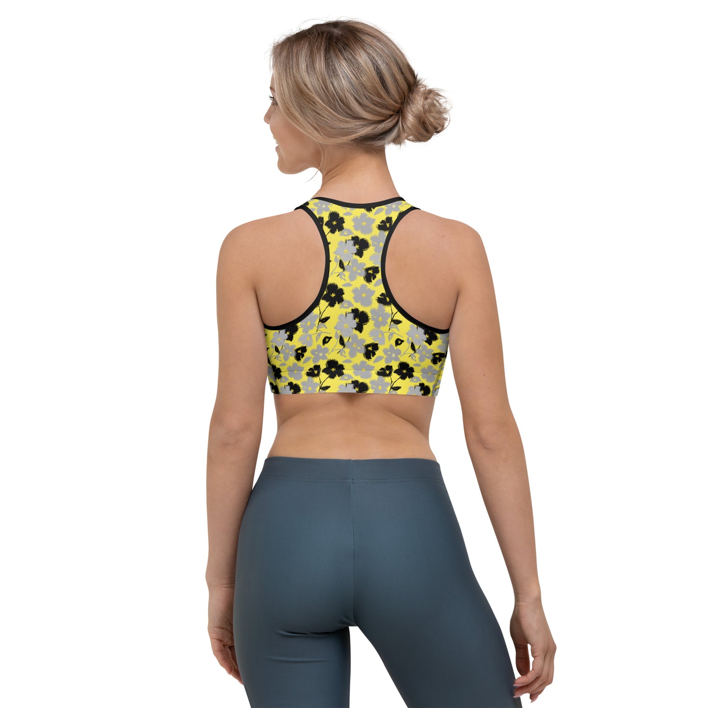 Golden Blossom Sports Bra