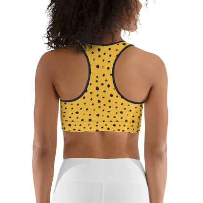 Golden Dots Sports Bra