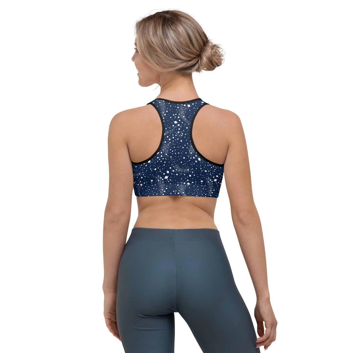 Starry Night Blue Sports Bra