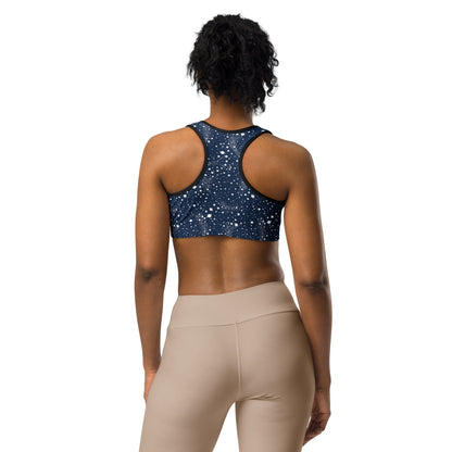 Starry Night Blue Sports Bra