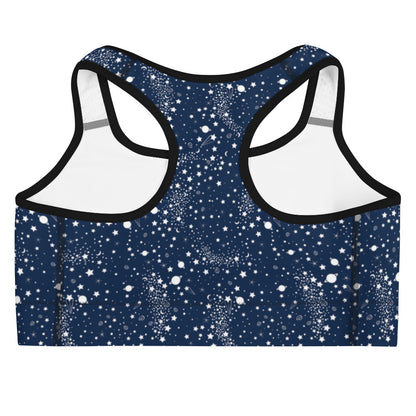 Starry Night Blue Sports Bra