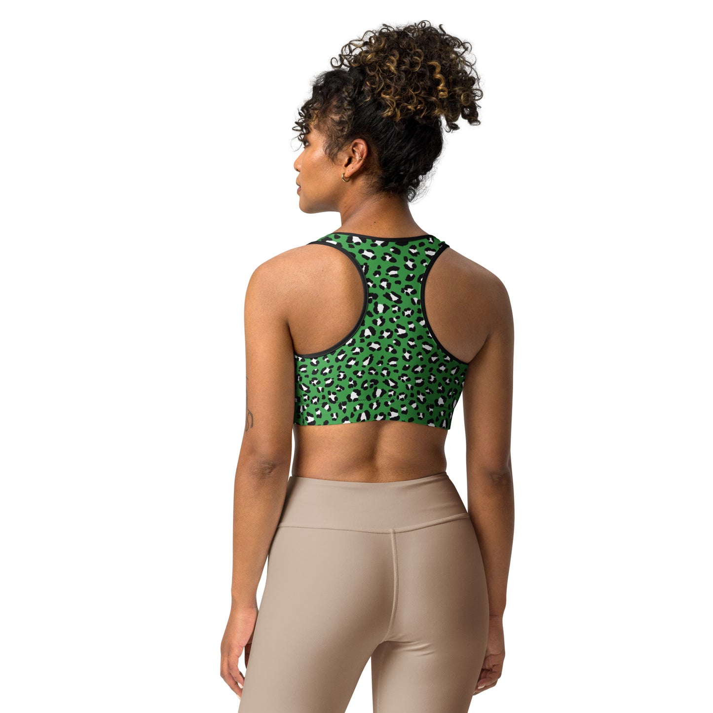 Green Leopard Sports Bra