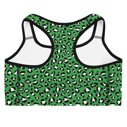 Green Leopard Sports Bra