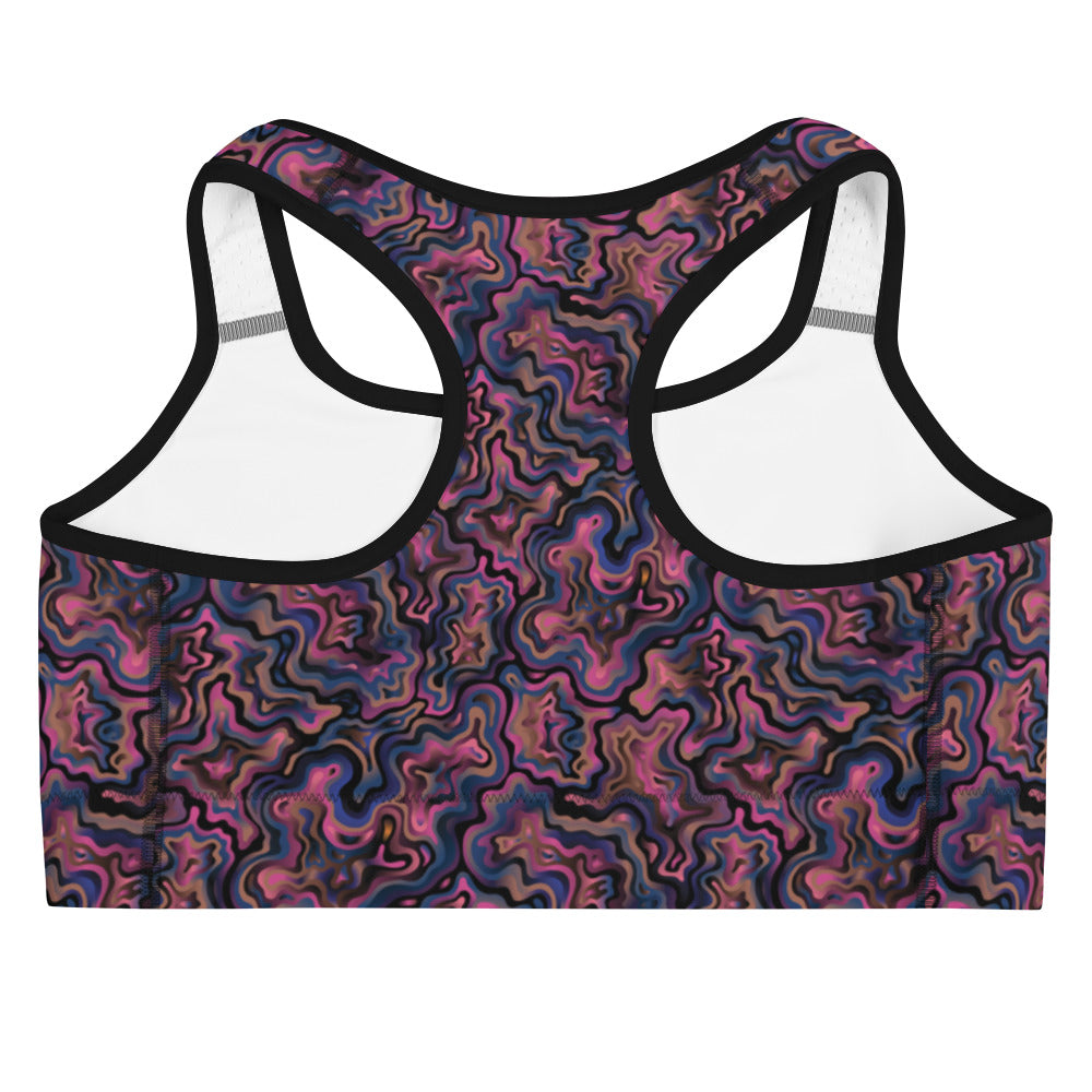 Marble Mirage Sports Bra