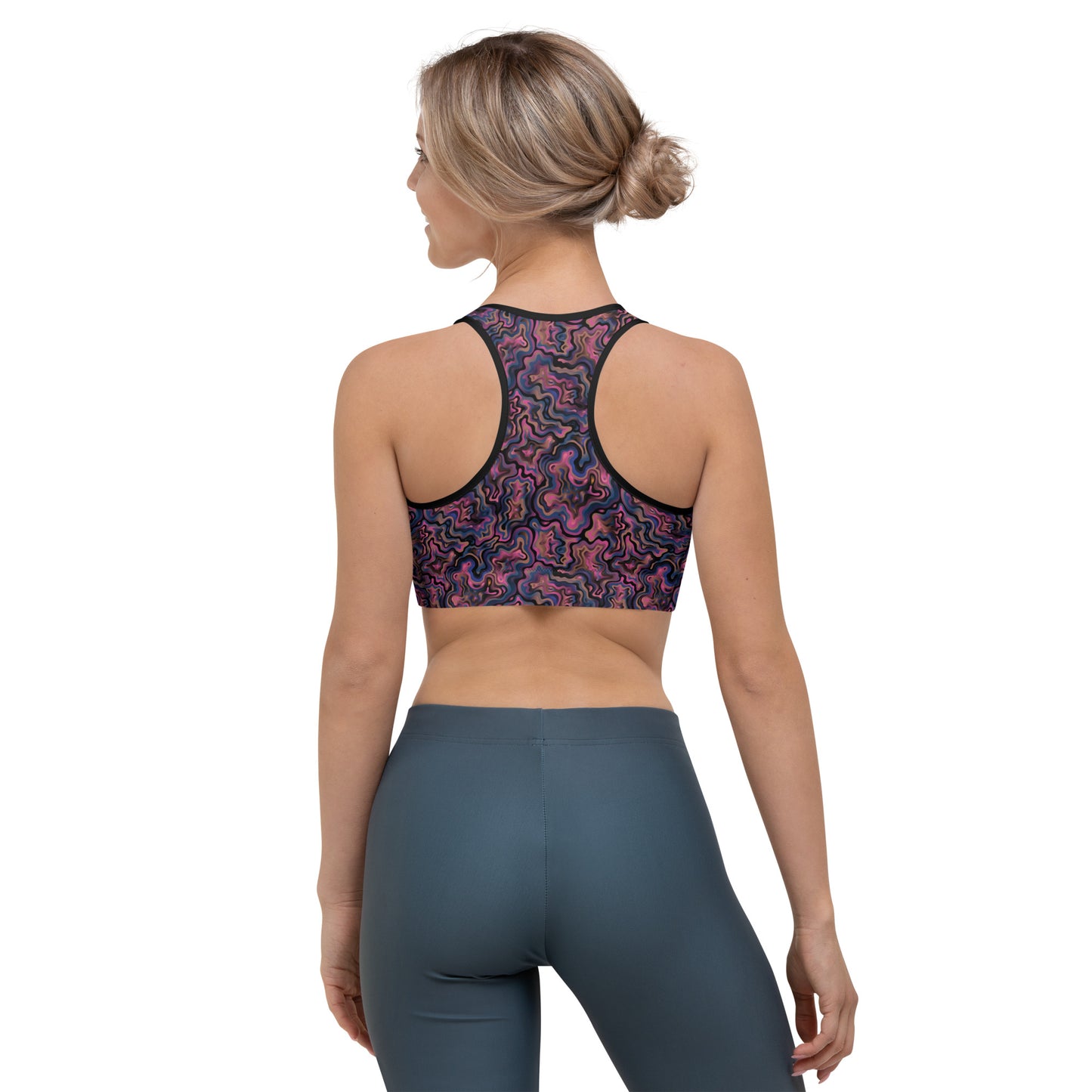 Marble Mirage Sports Bra