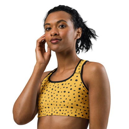 Golden Dots Sports Bra