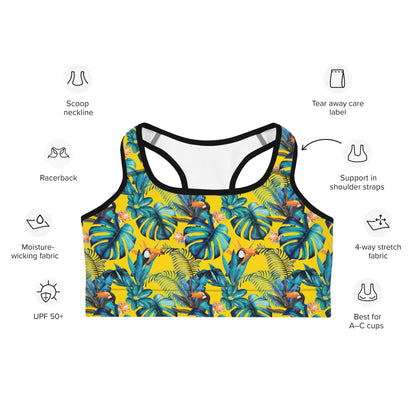 Lemon Leaf Sports Bra