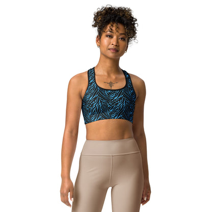 Azure Instinct Blue Sports Bra