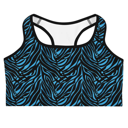 Azure Instinct Blue Sports Bra