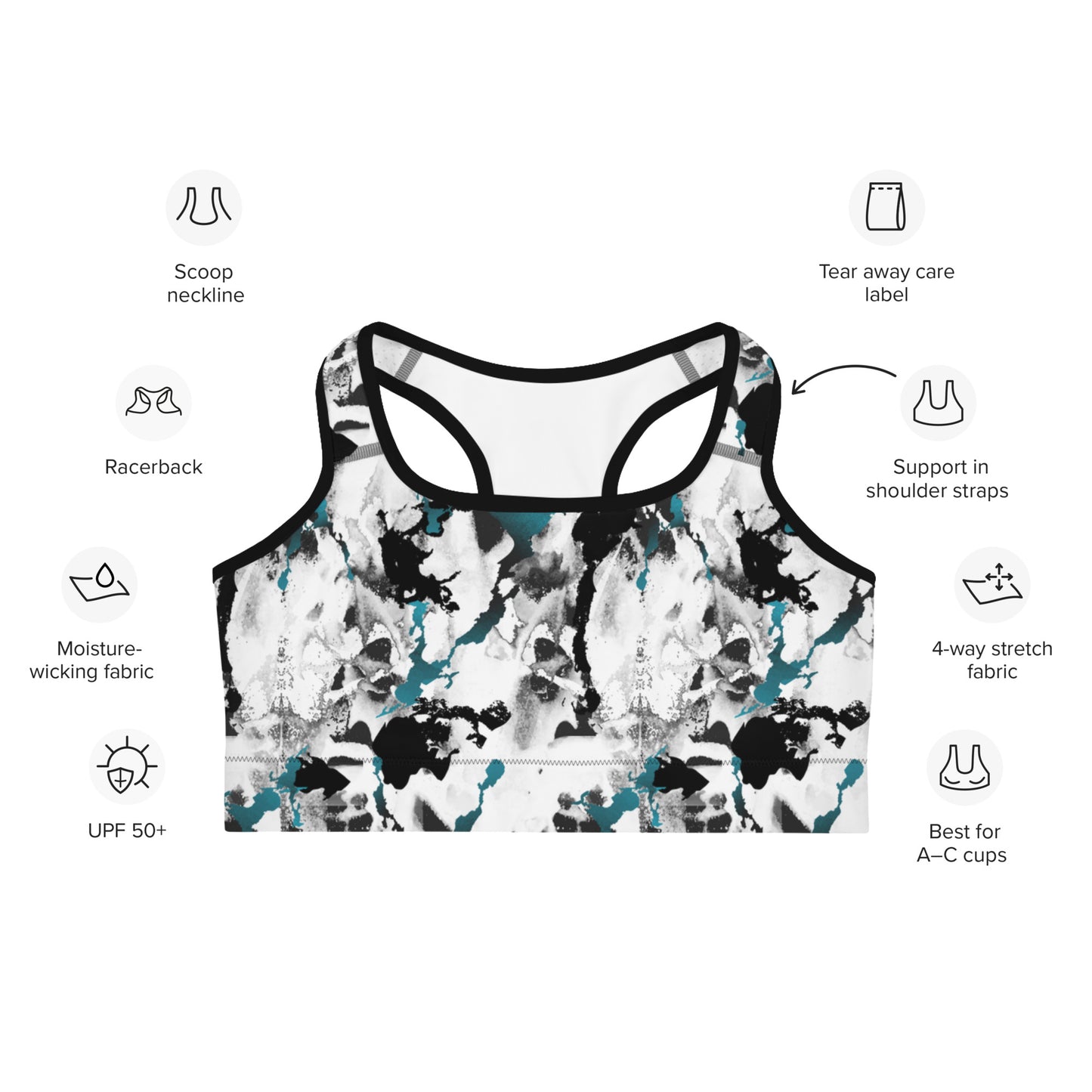 Abstract Aura Sports Bra