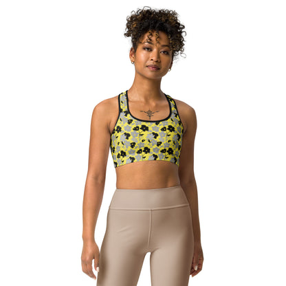 Golden Blossom Sports Bra