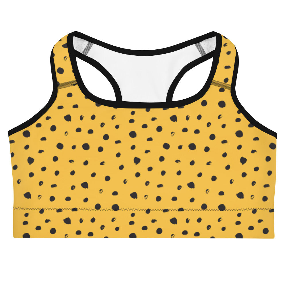 Golden Dots Sports Bra