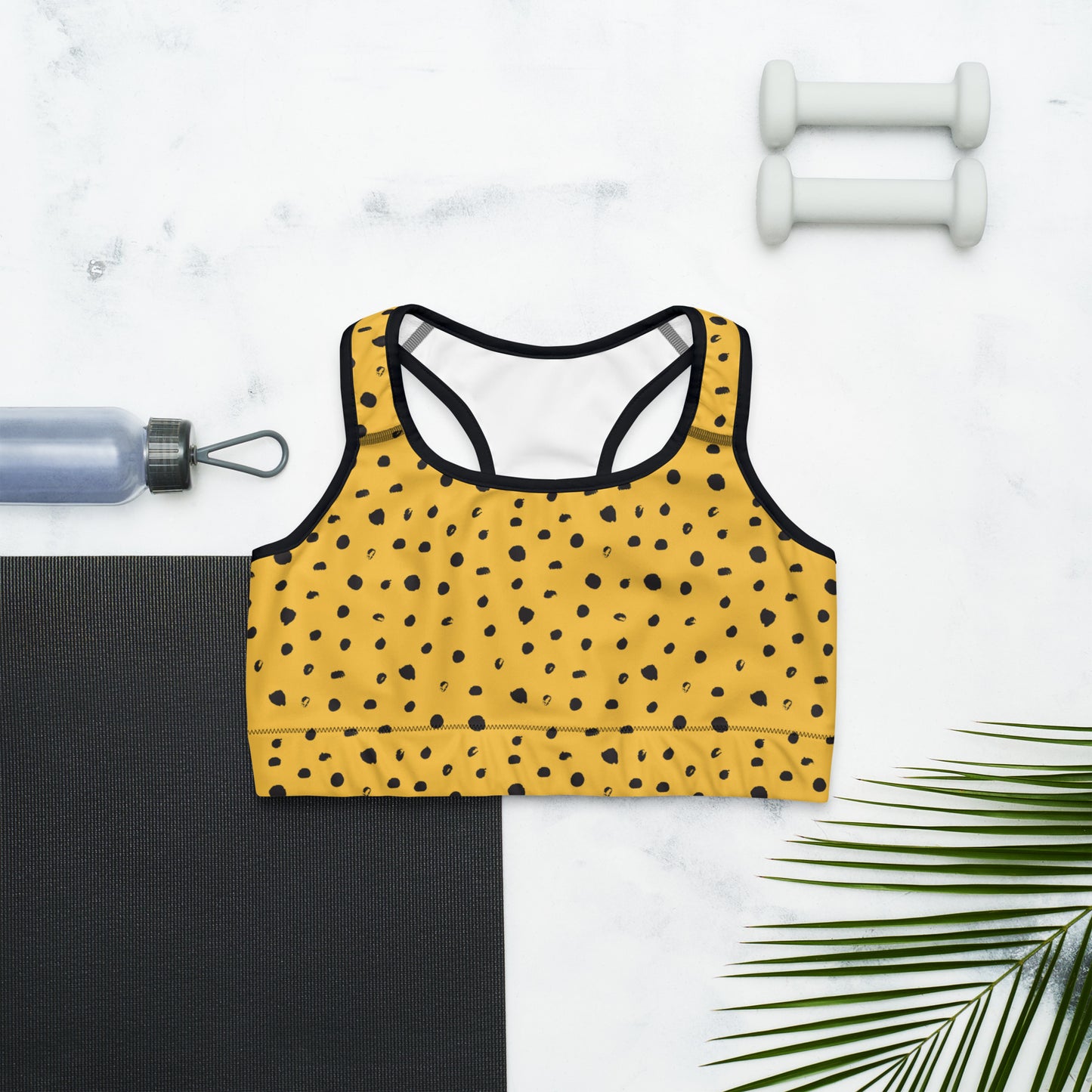 Golden Dots Sports Bra